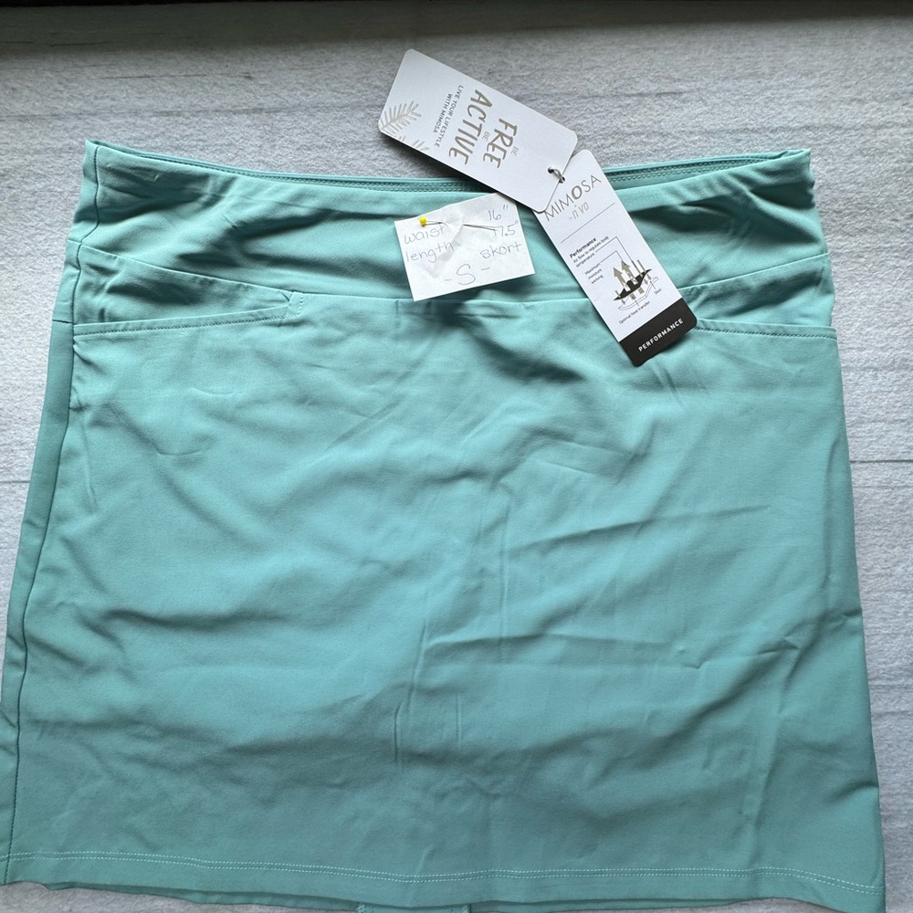 Mimosa mint aqua pickleball tennis skirt - Picture 1 of 3